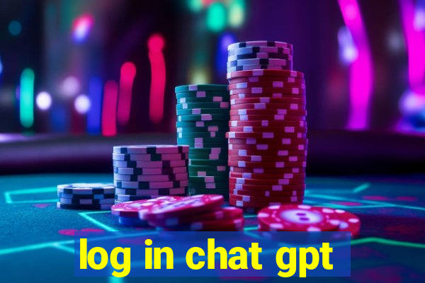 log in chat gpt